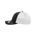 thumbnail image 2 of Atlantis Headwear ZION Sustainable Five-Panel Trucker Cap-BLACK/ WHITE, 2 of 3