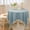 Blue, variant on Blue Cotton Linen Tablecloth with Tassels | Waterproof & Oil Resistant | 90X90Cm Rectangular Table Cover for Dining & Coffee Tables | Decorative Home Decor
