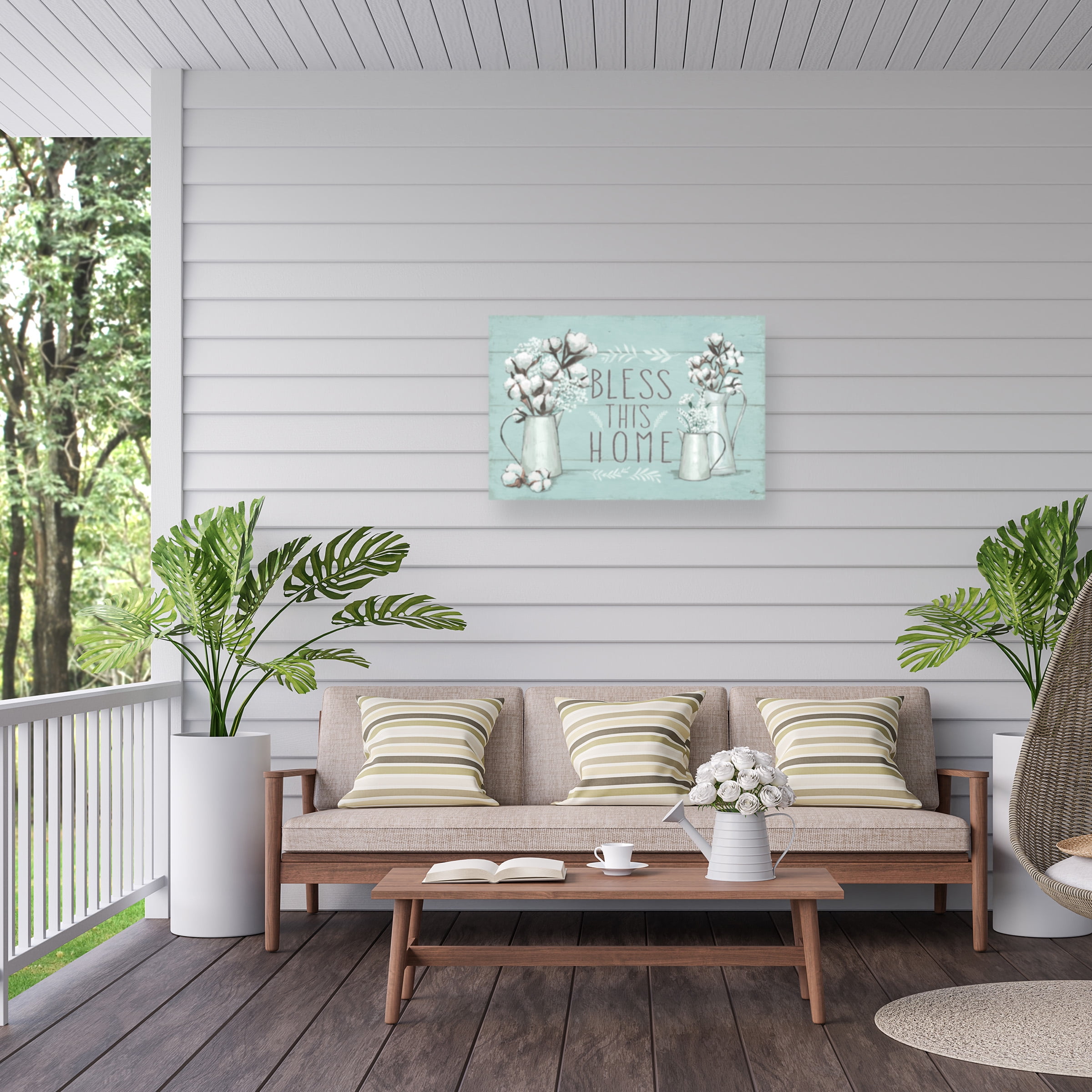 Janelle Penner 'Blessed I Mint' Outdoor Canvas 16x24