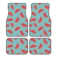 thumbnail image 1 of Disketp Watermelon for Crystal Velvet Car Mats Four-Piece Set,All-Season Automotive Protection, Vehicles, Cars, Trucks, and SUVs,Anti-Slip Design, 1 of 7