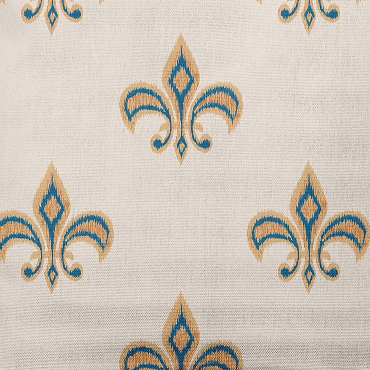 Simply Daisy 16" x 16" Fleur de Lis Decorative Throw Pillow, Autumn Blue