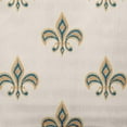 thumbnail image 2 of Simply Daisy 16" x 16" Fleur de Lis Decorative Throw Pillow, Autumn Blue, 2 of 4