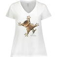 thumbnail image 3 of Inktastic Don't Let the Cat out Women's Plus Size V-Neck T-Shirt, 3 of 5
