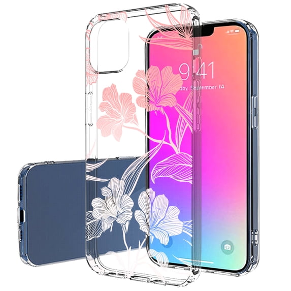 TalkingCase Slim Case for Apple iPhone 14 Pro, Slim Thin Gel Tpu Cover, Flower 12 Print, Light Weight, Flexible, Soft, Anti-Scratch, Printed in USA