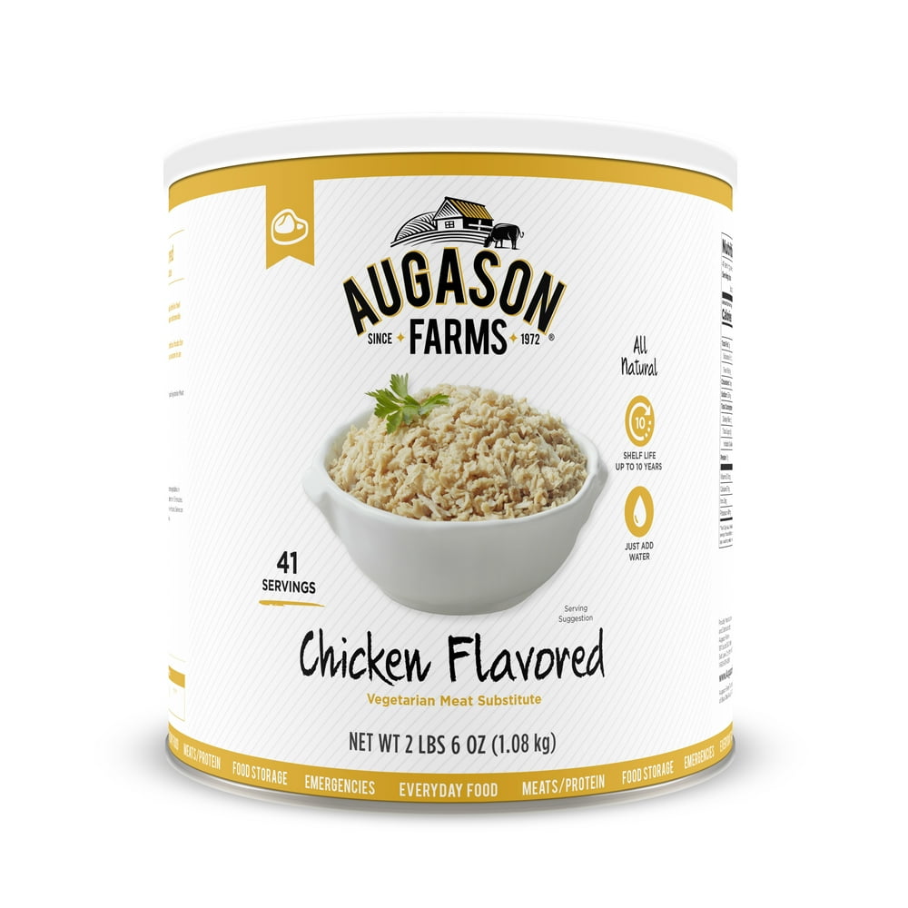 Augason Farms Chicken Flavored Vegetarian Meat Substitute 2 lb 6 oz No ...