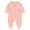 Pink, variant on Busydd Cotton Newborn Baby Boy Girl Clothes Unisex Toddler Romper Solid Color Round Neck Baby Girl Romper Long Sleeve Button Baby Boy Rompers Jumpsuit 0-12 Months