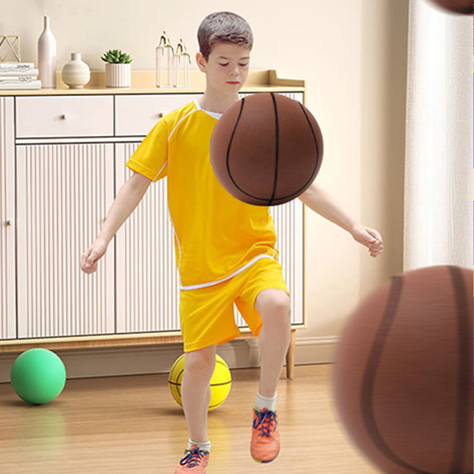 YIFAEUX Silent Ball Low-Noise Training Basketball Lightweight Exercise Ball Sports Equipment for Indoor Outdoor