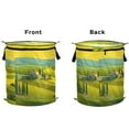 thumbnail image 2 of 50L Extra Large Popup Hamper Collapsible Laundry Basket With Zippered Lid 15.7x18.5in Vineyard, 2 of 7