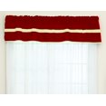 thumbnail image 1 of Baby Doll Bedding Solid Stripe Window Valance, Red/Yellow, 1 of 1