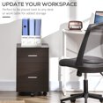 thumbnail image 4 of Vinsetto Mobile File Cabinet, 2-Drawer Filing Cabinet with Wheels, Brwon, 4 of 10