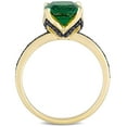 thumbnail image 4 of Everly Women's Created Emerald 10k Yellow Gold Ring, 4 of 8