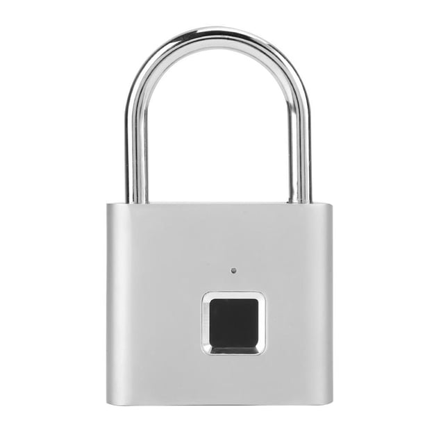 Metal Impermeable Sin Llave Cerradura De Puerta Candado De Huellas Dactilares Carga Usb sonducket EL010629-00
