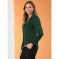 thumbnail image 4 of Top de manlarcon cuello camisero y botones pamujer Verde L, 4 of 6