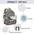 thumbnail image 4 of Schnauzer with Flowers Backpack for School,Cute School Bag,Schoolbag with Adjustable Shoulder Straps & Padded Back,13.4"x11"x4.7", 4 of 6