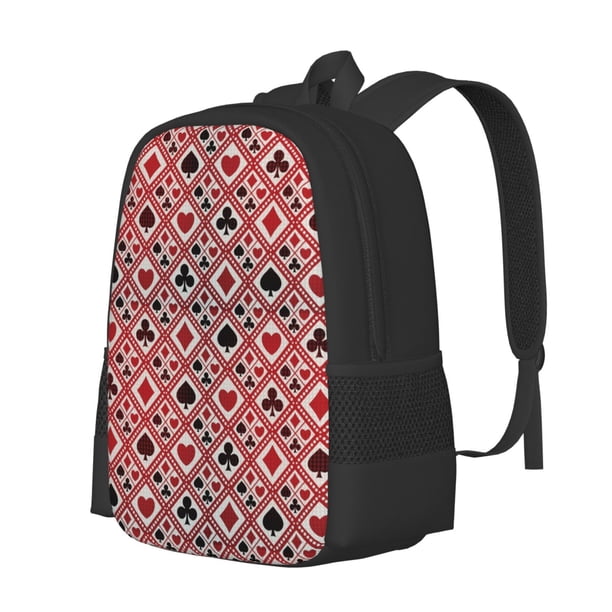 Disketp Poker Mochila Minimalista de Gran Capacidad, Mochila de Viaje para Escuela, Trabajo o Uso Diario
