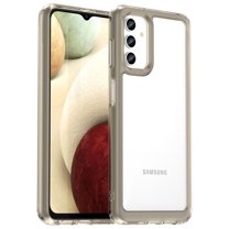 Feishell Clear Case for Samsung Galaxy A13 5G 6.5 inch,Shockproof Hybrid Soft TPU Bumper Anti-Scratch Hard Acrylic Back Transparent Slim Phone Case Cover,Gray