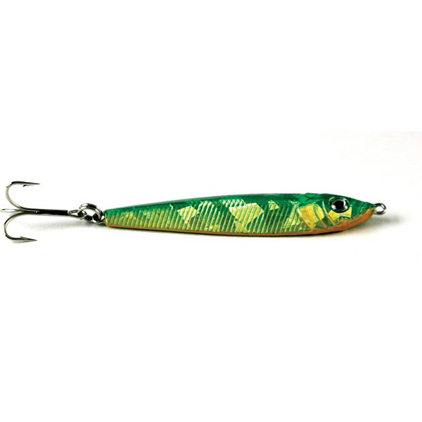 Sea Striker Jig Fish Lure, Green / Chartreuse / Orange, Fishing Jigs