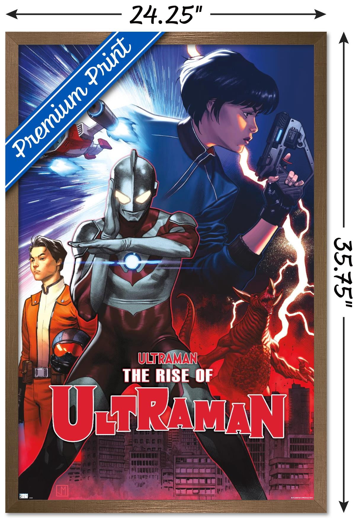 The Rise of Ultraman - Cover #2 by Jorge Molina Wall Poster, 22.375" x 34" Framed