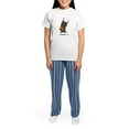 thumbnail image 4 of CafePress - Red Rust Doberman Pinscher Women's Light Pajamas - Women's Short Sleeve Print T-Shirt and Pants Light Cotton Pajama Set, 4 of 7