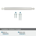thumbnail image 4 of Amerock Balon 8-13/16 inch (224mm) Center-to-Center Polished Nickel Cabinet Pull, 4 of 6