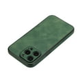 thumbnail image 5 of Allytechgroup iPhone 13 Pro Slim Case, PU Leather Case Vertical Grain Design Slim Back Cover Compatible with Apple iPhone 13 Pro, Darkgreen, 5 of 6