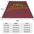 thumbnail image 5 of Iupui Jaguars Blanket Large Luxury Fleece Soft Anti-Static Anti-Pilling Flannel Bed Blanket, 5 of 6