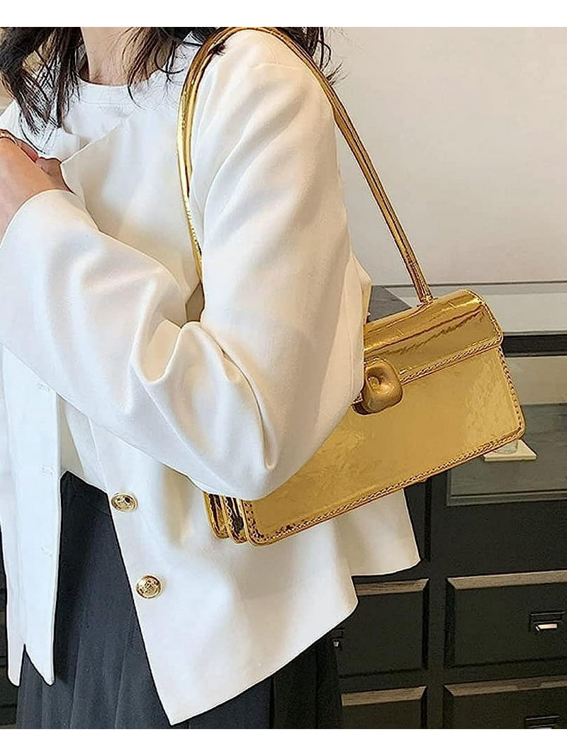 Kukuzhu Tote Purses for Women Patent Leather Clutch Shoulder Bag - Main Image