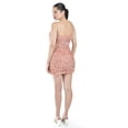 thumbnail image 3 of Vestido con textura de plumas Roman Fashion/Juvenil, 083 (Palo de rosa) rosa G, 3 of 6