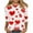 White, variant on Womens 3/4 Sleeve Tops Plus Size Valentines Day Tee Shirts Love Hearts Printed Crew Neck Tshirts Casual Loose Fit (XL, Pink 04)