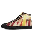 thumbnail image 3 of American flag Faith Cross High Top Canvas Shoes Sneakers Black Size 5, 3 of 7