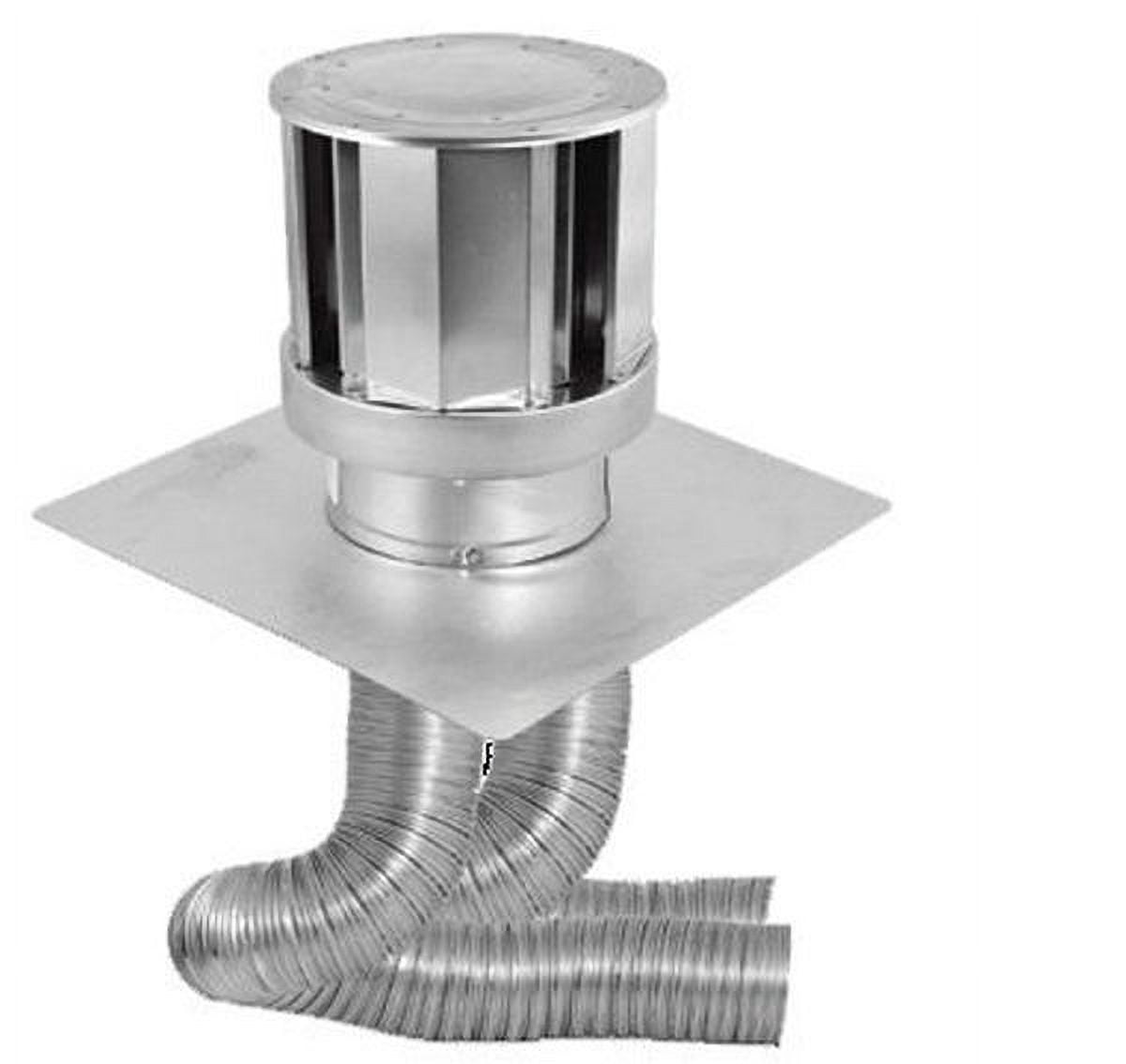 M&G DuraVent 115042 3 in. x 35 ft. 3 in. x 4 ft. DirectVent Pro Direct Vent Pipe - Galvanized