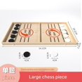 thumbnail image 5 of Wooden Shooting Game Blue Interactive Pogo-Ball for Two Players Family Fun Tabletop Games Sized 25x22cm, 5 of 5