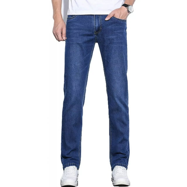 Pantalon Mezclilla Strech De Slim Para Hombre