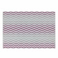 thumbnail image 1 of Pale Pink Cutting Board, Chevron Zigzag Pattern Twisted Parallel Lines in Vibrant Tones Graphic, Decorative Tempered Glass Cutting and Serving Board, Small Size, Magenta White, by Ambesonne, 1 of 1