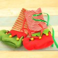 thumbnail image 4 of Bolsa de decoración navideña, bota de elfo, dulces, vacaciones, botella de vino navideña, bolsa navideña, verde + rojo, talla única, 2 uds., 4 of 5
