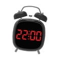 thumbnail image 3 of Reloj despertador digital electrónico LED con alarma y números grandes, de escritorio y pantalla grande. Rojo, 3 of 9