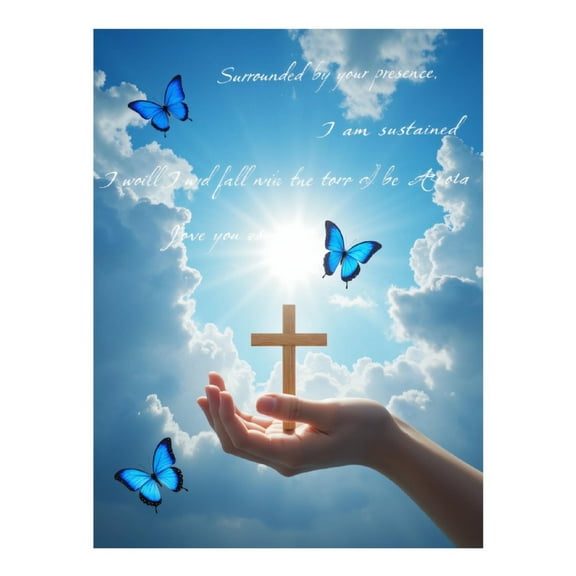 Diamond Art Kit for Adults, Butterflies Clouds Sunlight Hand Cross Diamond Painting for Adults Beginners, 5D DIY Diamond Art Painting Kits, Colorful Diamond Painting Craft for Home Decor 12x16