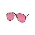 thumbnail image 2 of Womens Sparkling Glitter Trim Tear Drop Officer Style Sunglasses Gold Red, 2 of 4