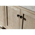 thumbnail image 3 of 60" Solid Wood Sink Vanity With Marble Top-No Faucet, White Wash, 3 of 8