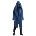 thumbnail image 1 of Men's Jacket Dark Style Long Cardigan Cloak Coat Hooded Sweater, 1 of 6