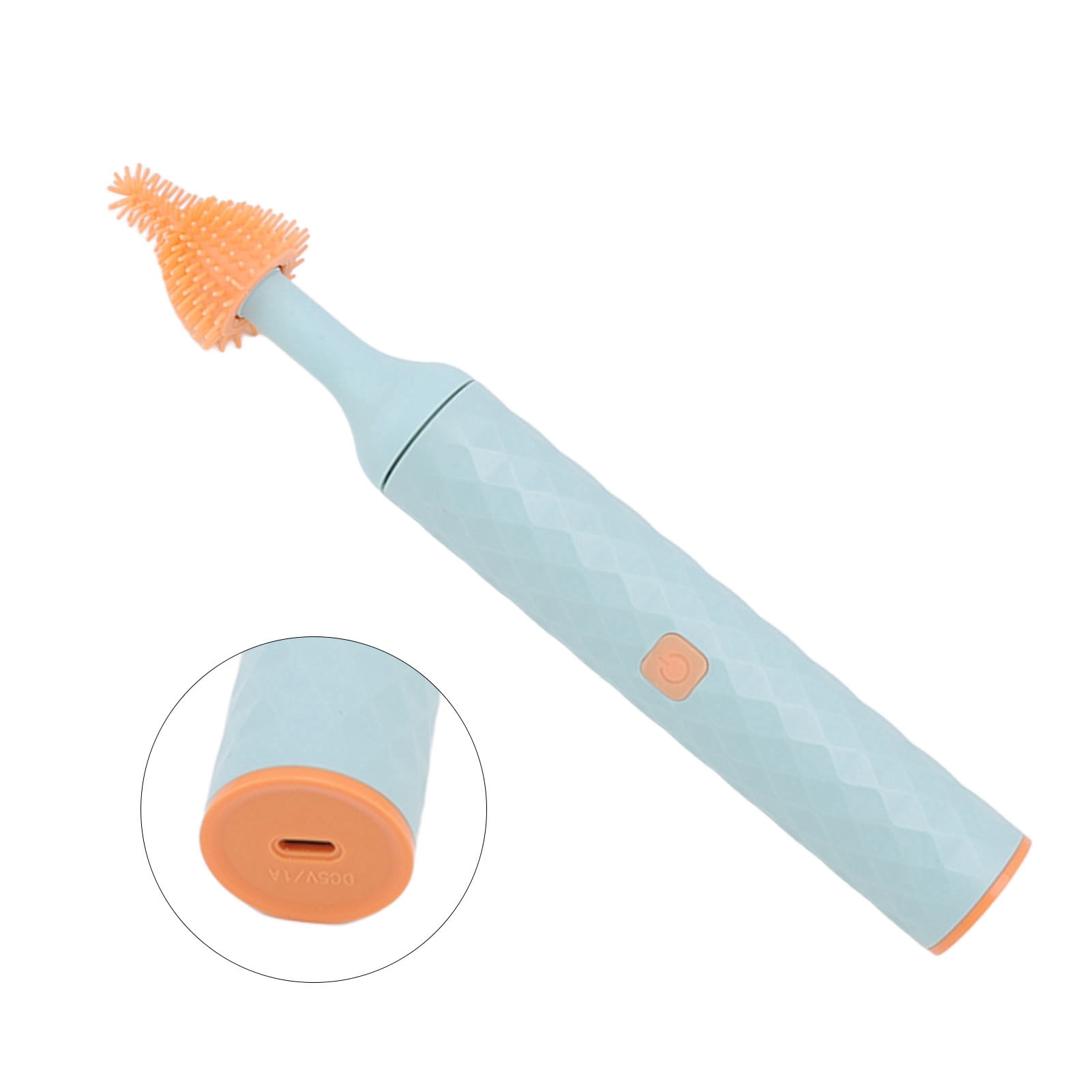 NFTIGB Automatic Baby Silicone Nipple Bottle Brush Set Waterproof IP65 Effective Cleaning Kit 4pcs Blue 9.84 inches / 25 cm