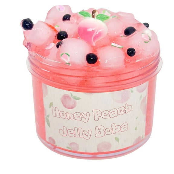 BESTSKY Watermelon Jelly Boba Slime Scented,Stretchable,Fun Slime for Kids and Adults,Stress Relief Toy,Non-Toxic,6 oz