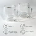 thumbnail image 6 of Double-Wall Insulated Glass Mugs (Set of 2) | Brod & Taylor, 6 of 7