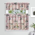 thumbnail image 2 of Kitchen Curtains 36 Inch Short - 3 Panel Set, Cute Cow Print Farmhouse Curtains, Rod Pocket, 100% Polyester for Rustic Farm, Kitchen, Cafe, Living Room, Easy Wash, 2 of 6