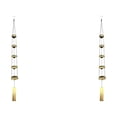 thumbnail image 4 of Campanas de viento Billuyoard decoración elegante 5 campanas oro verde 2Conjunto, 4 of 6