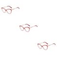 thumbnail image 3 of Qarigey 1 par de gafas de mujer, reemplazo Universal HD, protección solar inastillable, gafas de moda, adorno rojo Type1 NO1, 3 of 6