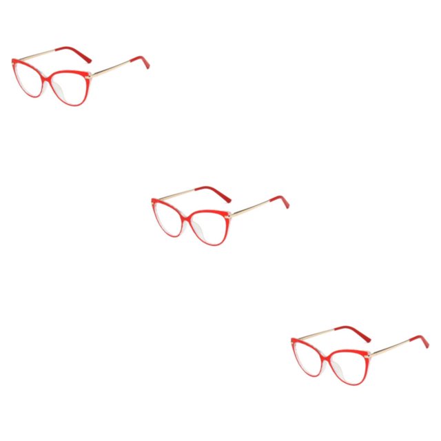 Sonducket 1 par de gafas de Metal para mujer, triangulares, universales, HD, elegantes, inastillables, decorativas, a la moda, adorno para gafas, Type1 NO1