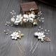 thumbnail image 3 of Set Peineta Blanco 4 Piezas De Peine De Pelo De Moda Hecho A Mano Para Boda Jormftte WRLF-373-6, 3 of 7