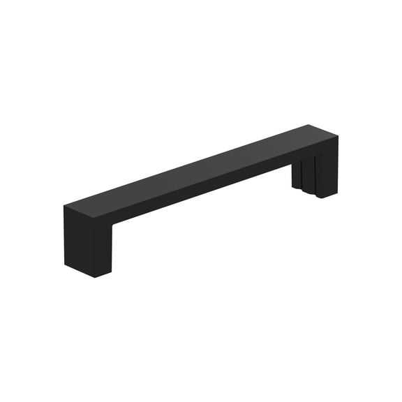 Amerock Augment 5-1/16 inch (128mm) Center-to-Center Matte Black Cabinet Pull, 25 Pack