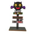 thumbnail image 1 of Harpily Desktop Decor Wooden Halloween Pumpkin Festive Atmosphere Decoration Table Card Decorations Creative Halloween Decorations., 1 of 3